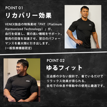画像をギャラリービューアに読み込む, IRON NERVE × VENEX リチャージ+ 【一般医療機器】ショートスリーブ