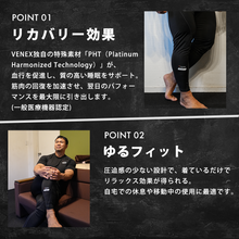 画像をギャラリービューアに読み込む, IRON NERVE × VENEX リチャージ+ 【一般医療機器】ロングタイツ