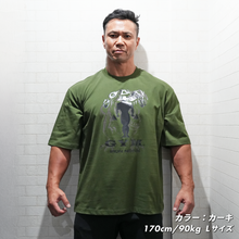 画像をギャラリービューアに読み込む, GOLD'S GYM × IRON NERVE COLLABORATION T-SHIRTS JURASSIC EDITION