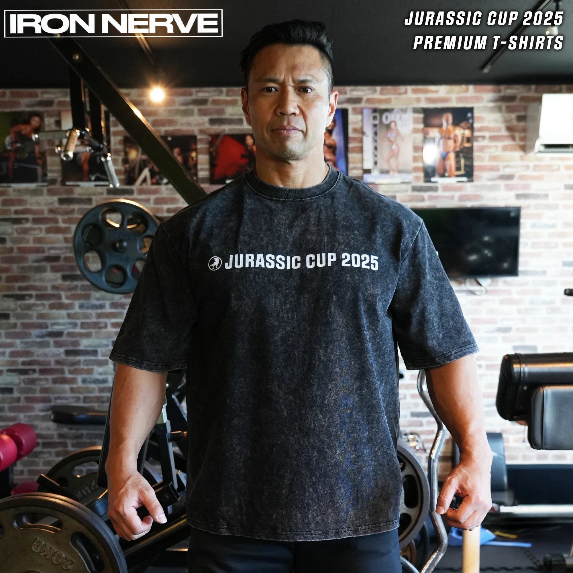 GOLD'S GYM × IRON NERVE シャツ ジュラシックエディション GOLD'S GYM × IRON NERVE COLLABORATION T-SHIRTS JURASSIC